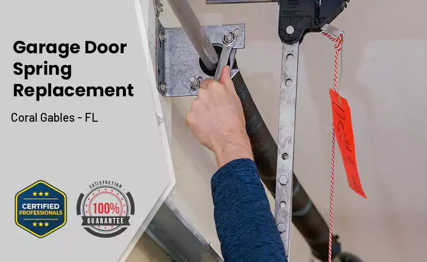 Garage Door Spring Replacement Coral Gables - FL 