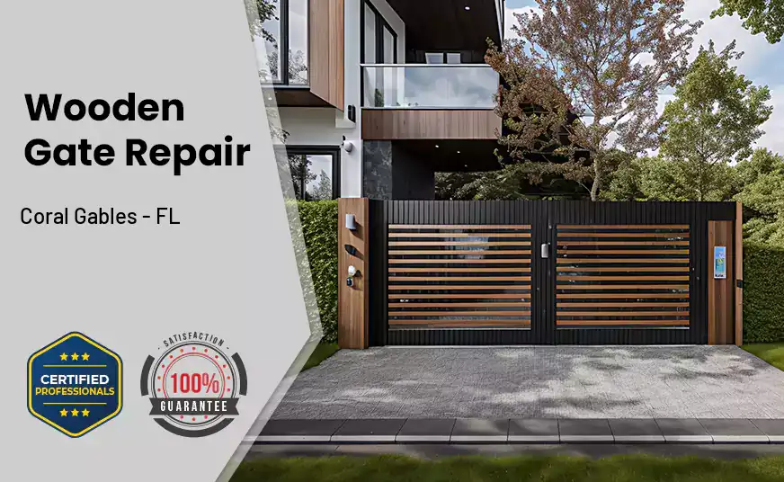 Wooden Gate Repair Coral Gables - FL 